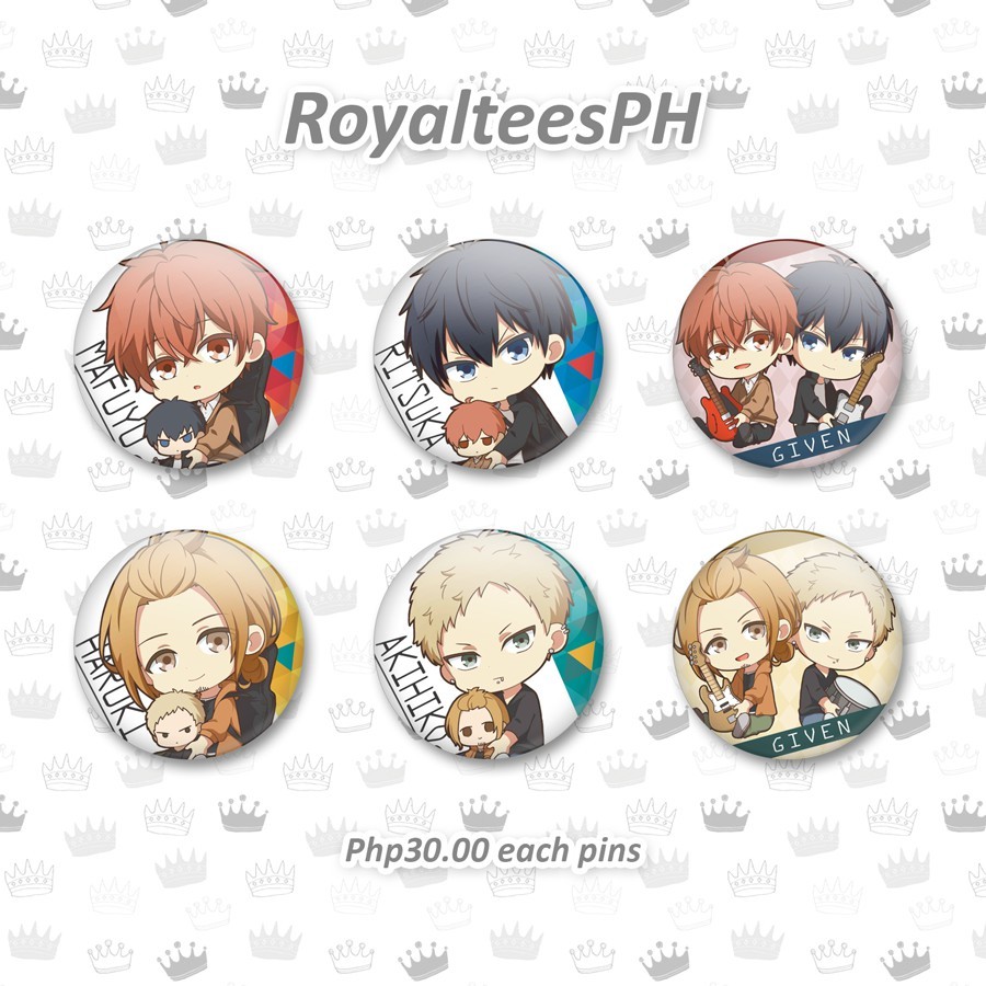 [ PIN ] Given Anime Fan-made Button Pins Batch 3 - Size To 58mm - Ghim ...