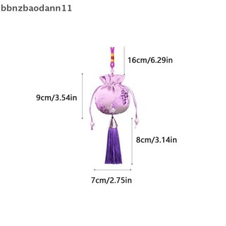[Bbnzdd] Túi thêu thổ cẩm phong cách lụa Trung Quốc Túi vải thêu móc sel Mặt dây chuyền Túi dây rút cho túi quà tặng trang sức BVAH