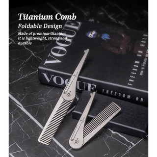 Lược chải tóc du lịch không giới hạn bằng titan có thể gập lại Lược chải tóc du lịch siêu nhẹ, Lược bỏ túi chống tĩnh điện & di động dành cho nam nữ