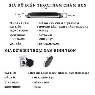Giá đỡ điện thoại ô tô, giá đỡ điện thoại nam châm từ tính hút cực mạnh xoay 360 độ MOTEX