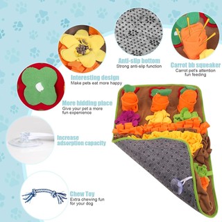Thảm Snuffle Cho Chó Giống Lớn, Đồ Chơi Xếp Hình Cho Ăn Chậm & Tìm Kiếm Thức Ăn Cho Chó, Thảm Xốp 32 '' X 20 '' Cho Chó, Đồ Chơi Cho Chó Giảm Lo Âu