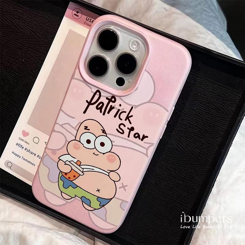 ibumpers Ốp Điện Thoại iPhone Dễ Thương Charming SpongeBob & Patrick Họa Tiết Cho IPhone 16 15 14 12 13 11 Pro Max IP 7 8 Plus X XS XR Ốp Lưng Mỏng Silicon Mềm Da Họa Tiết