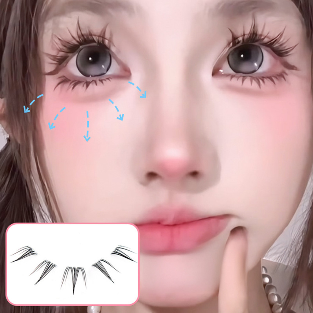 COD+Nhíp tặng kèm✨ Cụm lông mi dưới riêng lẻ Cụm lông mi dưới tự nhiên Thích hợp để trang điểm tại nhà