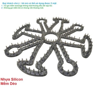 【MOTEX】Lót mũ nón bảo hiểm Silicon Massage chống nóng, chống xẹp tóc, thông thoáng làm mát, chăm sóc bảo vệ da đầu