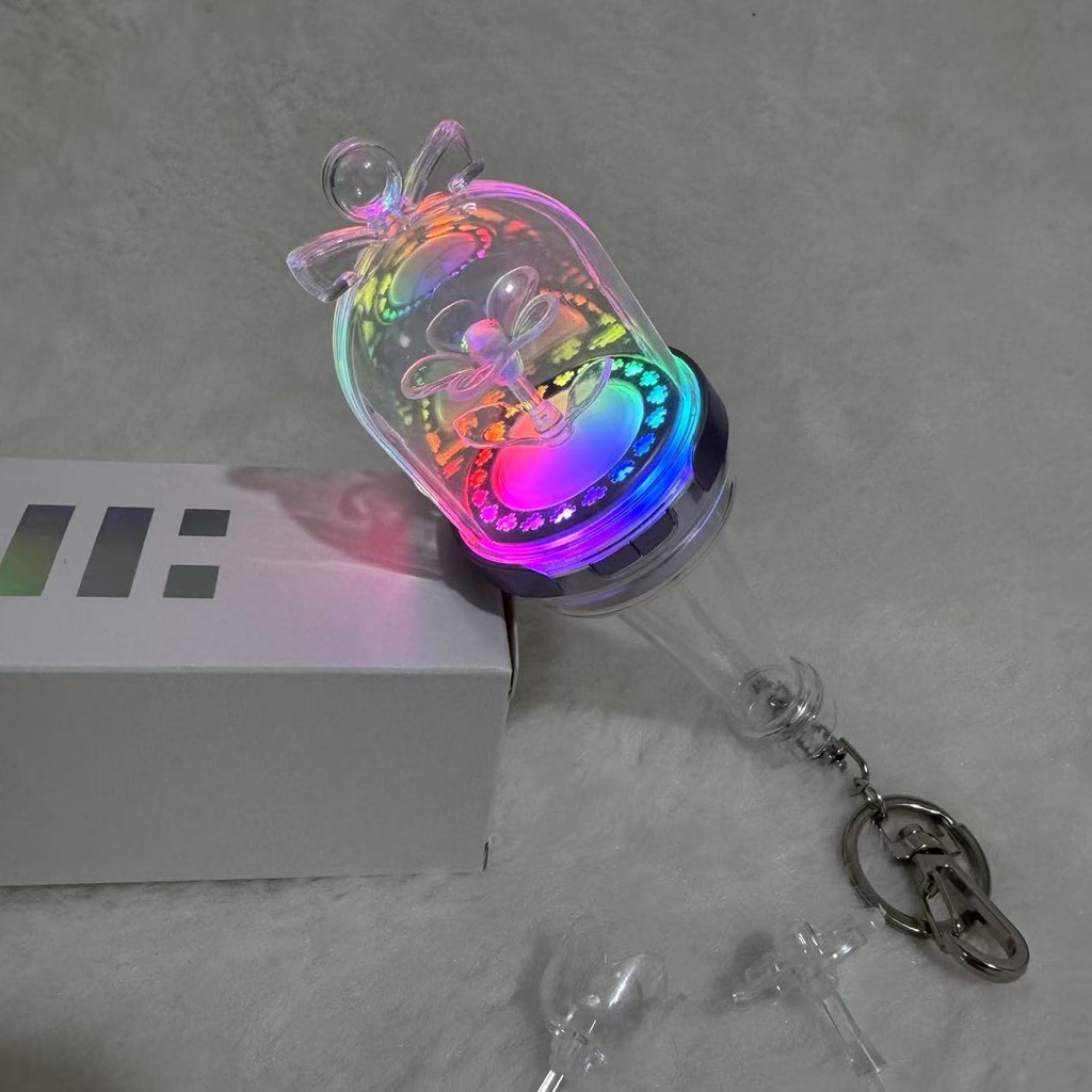 Móc khóa cầm tay Mini Kpop ILLIT YUNAH MOKA IROHA Glow Stick Móc chìa khóa