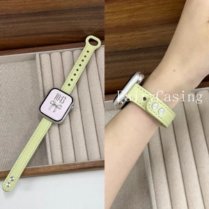 Dây da PU phổ biến cho Apple Watch Series 10 9 8 7 6 5 46mm 42mm 44 45mm 40 38 41mm Ultra 49mm cho IWatch S11 Band