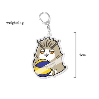 Móc khoá Anime Haikyuu volleyball! Hinata Shoyo Kageyama Tobio Hanging Animals Phụ Kiện Trang Trí Túi xách Balo - DH