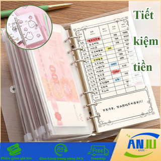 Sổ tiết kiệm tiền mặt - 100 Phong Bì In Hình Dễ Thương, Dạy Con Quản Lý Tiền, Thể tái sử dụng