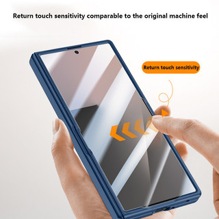 Ốp Da PU Cảm Giác Da Cho Samsung Galaxy Z Fold 7 ZFold7 Fold7 5G Từ Gấp Bản Lề Bảo Vệ Toàn Diện Với Phim Cường Lực