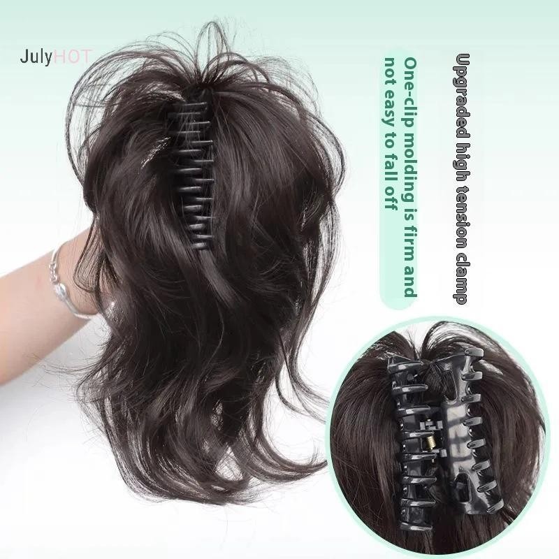 Kẹp Tóc Giả Đuôi Ngựa Nối Dài Cho Tóc Ngắn Xoăn, Chống Nhiệt - JulyHot