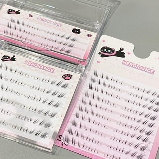 4-7mm Thực Tế Dưới Lông Mi Phân Đoạn Truyện Tranh Mi Cụm Cho Thời Trang Khiêu Vũ Đám Cưới