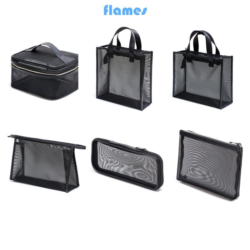 Túi đựng đồ trang điểm lưới FL Hộp đựng mỹ phẩm cho túi đựng đồ vệ sinh du lịch