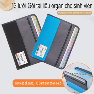 Bag of office A4 documents with Zipper key multiple classification