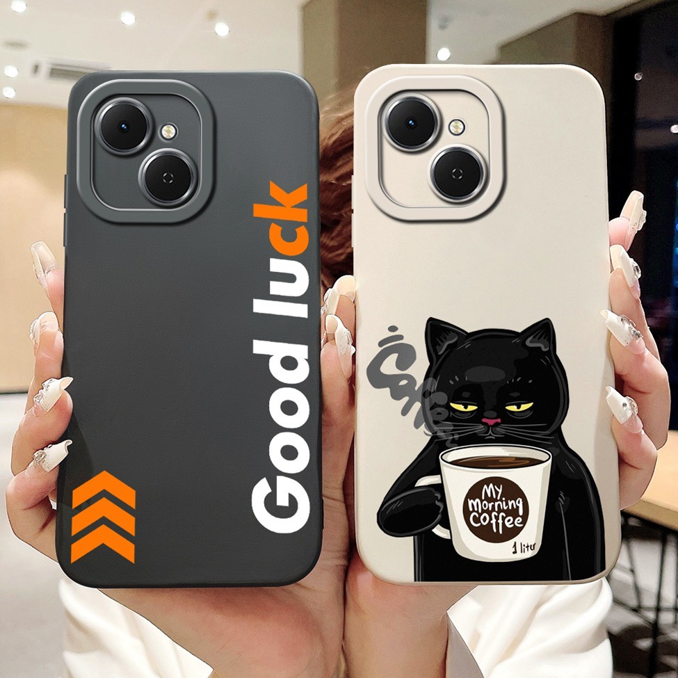 Ốp Lưng Tecno Spark 40C Mèo Dễ Thương Gấu Trúc Thẩm Mỹ Thời Trang Hoa Tình Yêu Ốp Lưng Techno Spark 40C Vỏ Điện Thoại