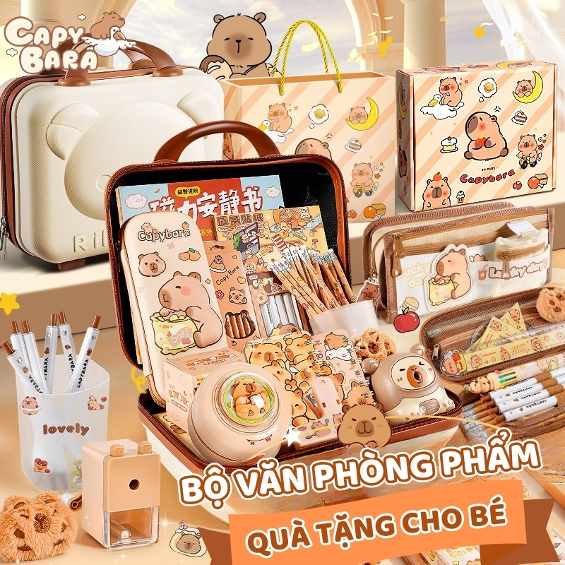 Set Quà Tặng Học Sinh Dễ Thương - Bộ Văn Phòng Phẩm Hoạt Hình, Đồ Dùng Học Tập Đáng Yêu Cho Bé Trai/Gái