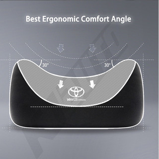 Toyota Yaris Cross Car Memory Foam Neck Gối Bảo Vệ Thắt Lưng Đệm Thắt Lưng Đệm Tựa Đầu Ô Tô Đệm Cho Yaris Cross AC200 2022 2023 2024 G V S HEV Nội Thất