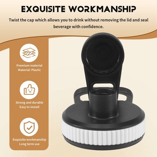 Nắp miệng rộng, Nắp đậy cho 16 20 24 32 40 OZ Miệng rộng, Nắp đậy thể thao thay thế nắp đậy