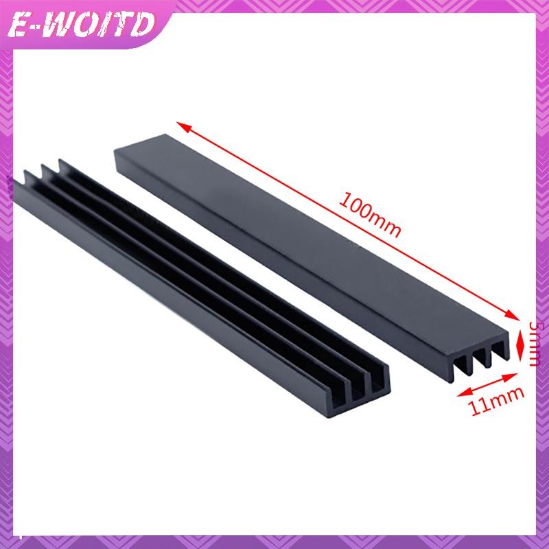 E-woitd 2 Cái 100 * 11 * 5mm Nhôm Chip Tản Nhiệt HNVN