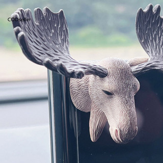 CODS Đầu Pvc Hình Mô Phỏng Đầu Tượng Đầu Tinh Tế Tượng Điêu Khắc Tường Để Trang Trí Nhà Antelope Nai Sừng Tấm Ngựa Lang Hươu Hổ Tượng Trang Trí Cho Tủ Lạnh