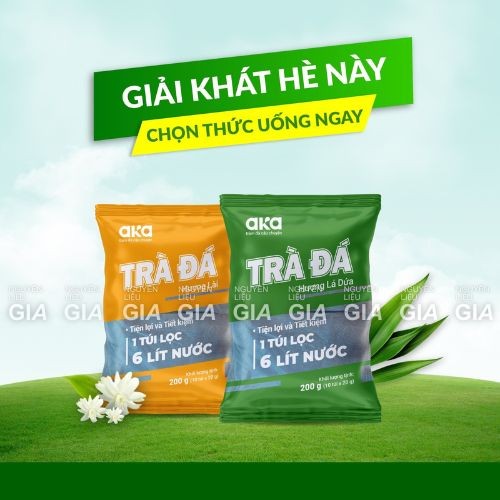 [THÙNG 12 GÓI] Trà đá Aka túi lọc 200g (10 túi x 20g)