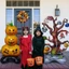 Bóng phim nhôm đứng Halloween Bóng bay hoạt hình lớn để trang trí đồ dùng dự tiệc