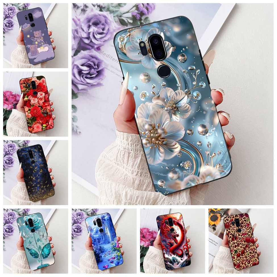 Ốp lưng LG G7 ThinQ LMG710EM Thẩm Mỹ Mèo Dễ Thương Thời Trang Hoa Sơn Ốp lưng LG G7ThinQ