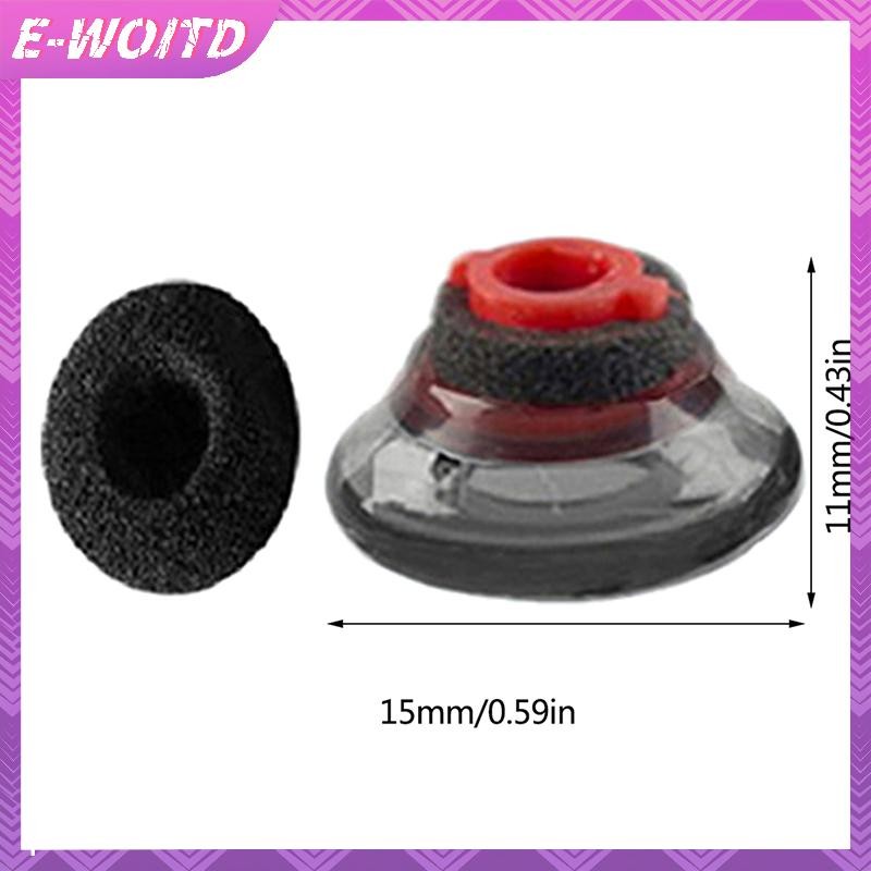 E-WOITD Nút Tai Nghe Silicon Mềm Đầu Eargels Bọt Đen Phụ Kiện Cho Voyager 5200