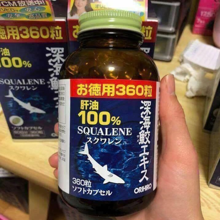 Viên Uống Sụn Vi Cá Mập Orihiro Squalene 360/390 viên chuẩn nội địa Nhật Bản