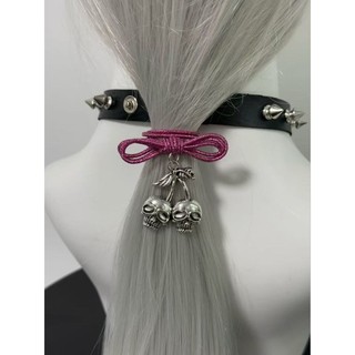Chính Hãng Văn Hóa Châu Á Gothic Phụ Kiện Độc Đáo Punk Nơ Tóc Dây Tóc Phụ Kiện Tóc