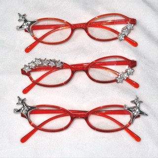 Ya Culture helloKitty helloKitty Bow ins Kính khung đỏ hình bầu dục