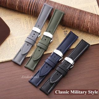Khóa Bướm - Dây Đeo Đồng Hồ Bằng Da Nylon 18 / 19 / 20 / 21 / 22mm Vải Chính Hãng Da Bò Vòng Tay Đồng Hồ Cho Nam Nữ Dây Đeo Đồng Hồ Vải Để Thay Thế Dây Đồng Hồ Thông Minh