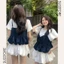 Set Áo Đũi Tay Bồng Kèm Yếm 2 Dây Nơ Trước Phối Dáng Bí (Có Lẻ Áo) S818 Su Chang Thời Trang Nữ