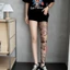 Sunken Nữ quần leggings lưới hoa gợi cảm, phù hợp mùa hè