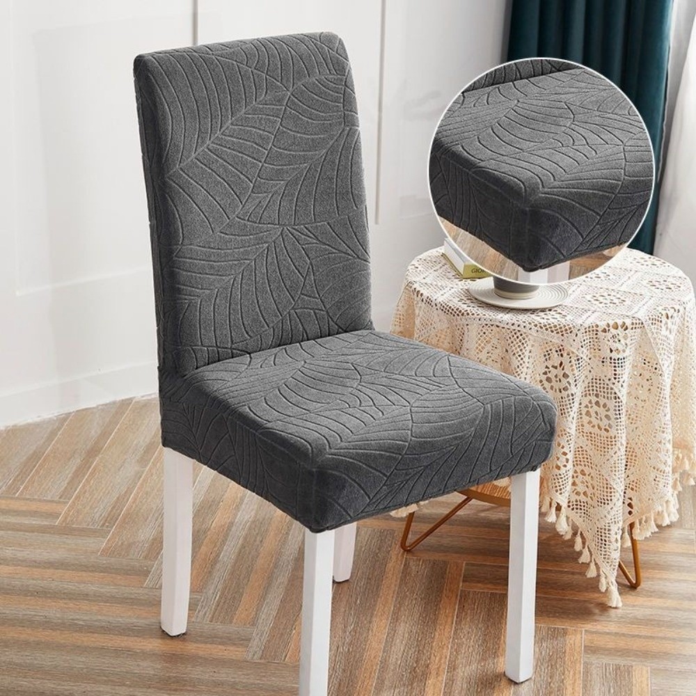 Vỏ bọc ghế chống nước NATURALHM, Vỏ bọc ghế ăn Jacquard co giãn lưng cao, Vỏ bọc ghế thun thun Jacquard Sử dụng tại nhà