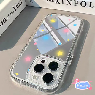 Ốp Điện Thoại Gương Ngôi Sao Dễ Thương Cho OPPO A73 A53 A53S A31 A9 A5 2020 R17 R15 F11 5G 4G Ốp Lưng Đầy Màu Sắc Đơn Giản Mềm Chống Sốc Trong Suốt