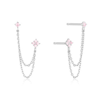 Bông tai zircon bạc S925 thiết kế thời trang đơn giản, phù hợp làm quà tặng