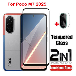 Bảo Vệ Màn Hình Cho POCO M7 4G POCOM7 Poco M7 Plus M7 Pro 5G 4G 2025 Full Cover Kính Cường Lực Trong Suốt HD Bảo Vệ Chống Trầy Xước Phim