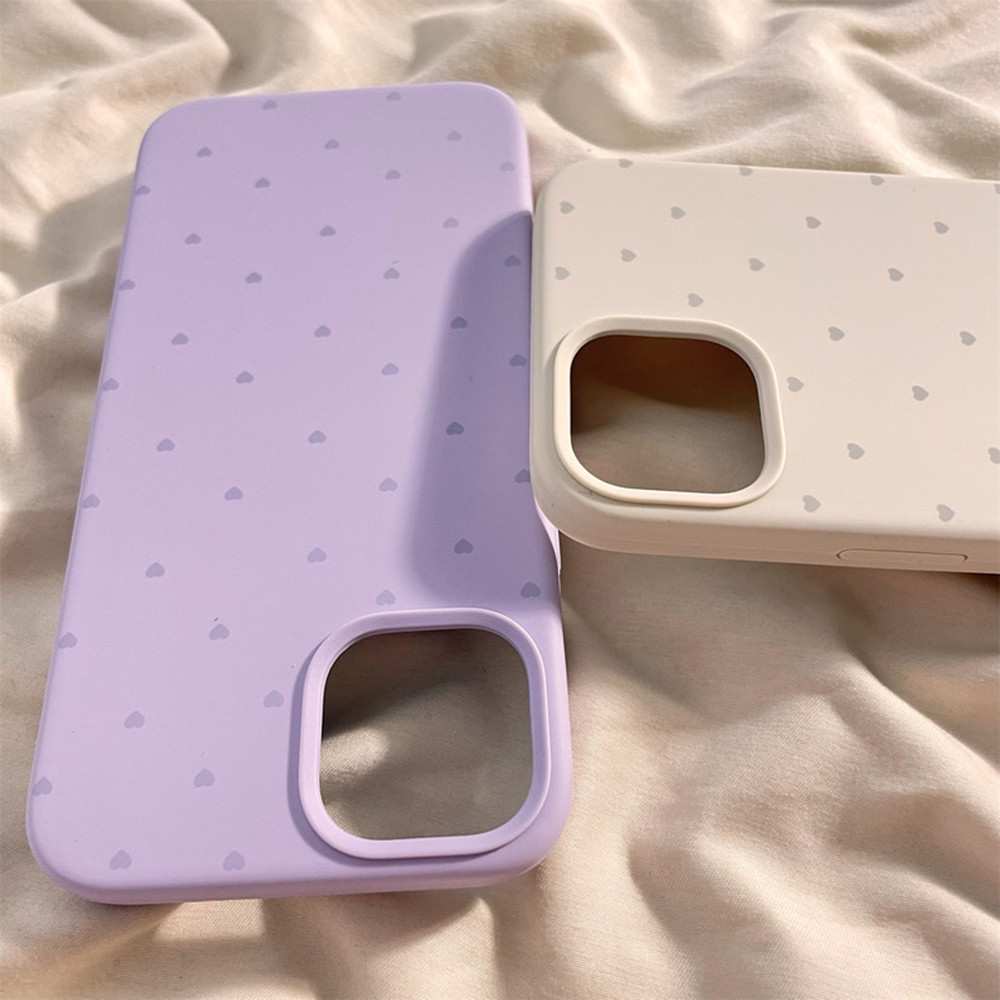 Ốp điện thoại silicon lỏng hình trái tim MulticolorLove cho iPhone 17 Pro Max 16 Plus 15 14 13 12 Pro Max Bảo hiểm toàn diện Vỏ mềm bảo vệ chống sốc