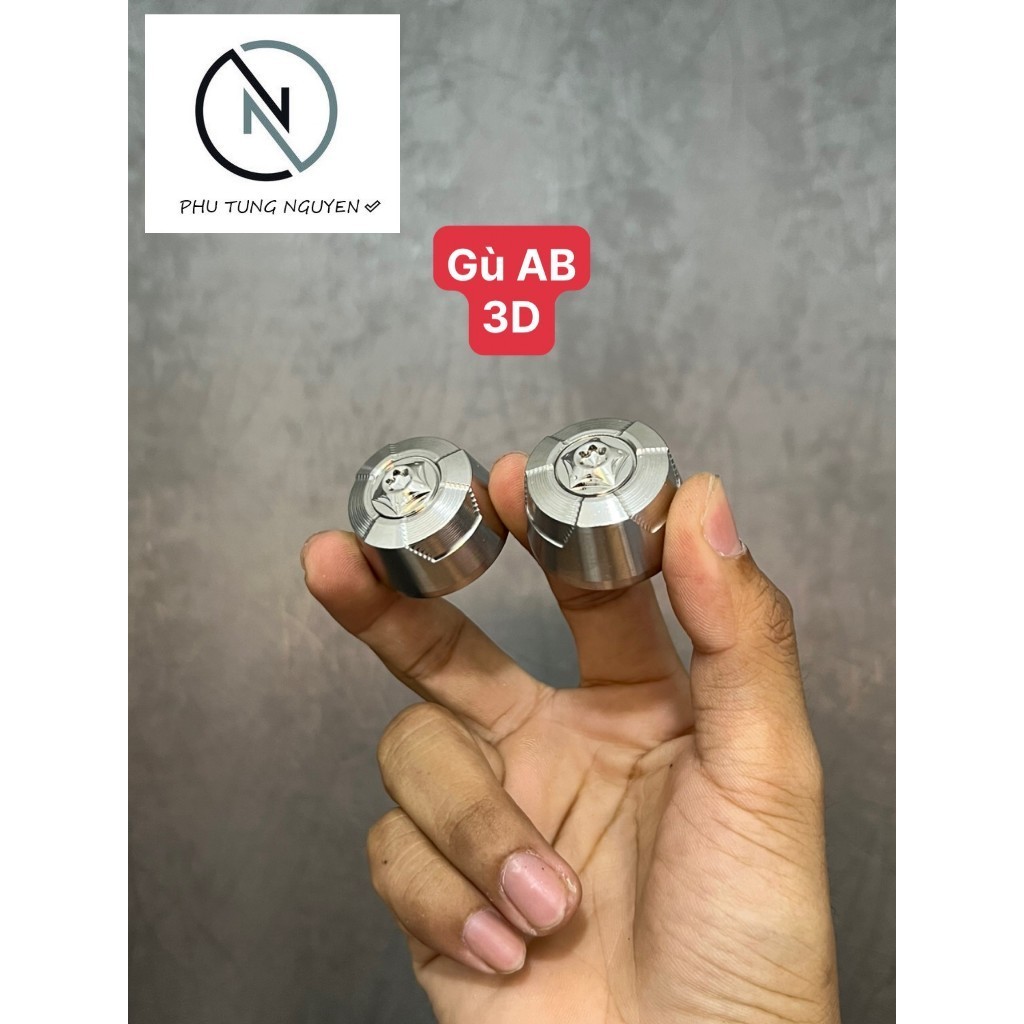GÙ AB inox 304 mẩu 3D gắn cho AB, Vario các dòng MS04 | Shopee Việt Nam