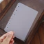 DELMER Rời Lá Chia A5 A6 A7 B5 A4 2 Chiếc Giấy Bên Trong Đa Năng Sinh Viên Sổ Tay Phụ Kiện Người Lập Kế Hoạch Tách