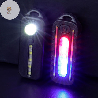 Đèn LED TWE Đỏ Xanh Vai Có Kẹp Sạc USB Cảnh Báo Nhấp Nháy Đèn Pin An Toàn Đèn Pin Xe Đạp Cảnh Báo VN