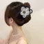 Kẹp hoa lưới đính đá - Ngọt ngào, thanh lịch, dễ thương - Kẹp tóc thanh lịch Hàn Quốc - Phụ kiện tóc cho bé gái - Kẹp cá mập Barrettes - để hẹn hò, tiệc tùng