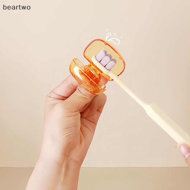 < Beartwo > 1 Chiếc Bàn Chải Đánh Răng Du Lịch Có Bàn Chải Bảo Vệ Bàn Chải Đánh Răng Pod Di Động Kẹp Nhựa Bảo Vệ Cho Gia Đình Đẹp Du Lịch