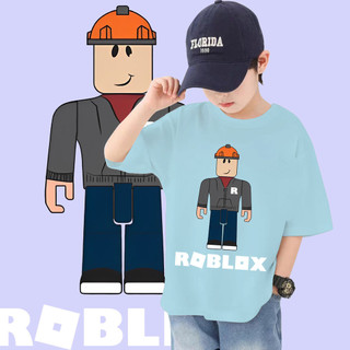 2024 Roblox Áo thun mùa hè in hình hoạt hình vui nhộn Roblox dành cho trẻ em Mềm mại và thoải mái Lý tưởng cho những cuộc phiêu lưu hàng ngày