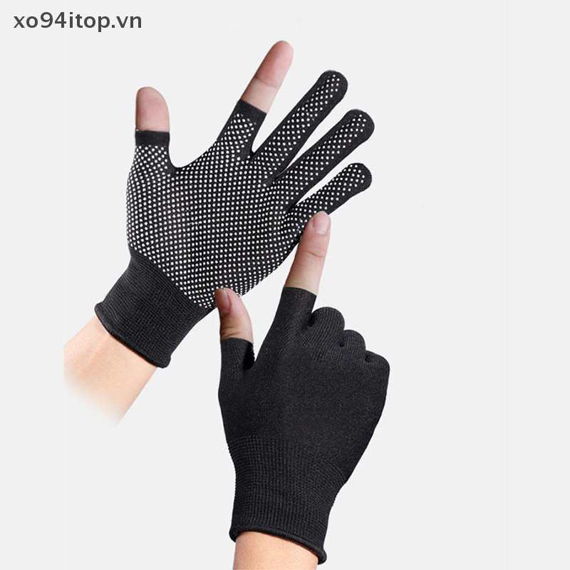 Xoitop Găng Tay Đi Xe Đạp Chống Trơn Trượt Cho Nam, Ngoài Trời, Màn Hình Cảm Ứng Hai Ngón Tay Găng Tay Mỏng VN