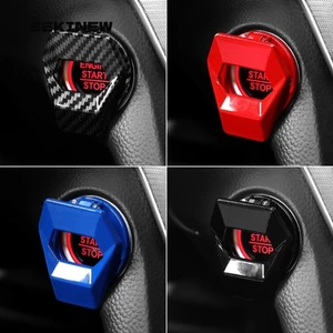 SEKINEW Start Stop Switch Cover, Vỏ nút động cơ ô tô bằng kim loại chống trầy xước, Bảo vệ đánh lửa dính trang trí