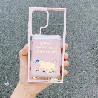 3 Cái Nằm Vịt Dễ Thương Ví Dành Cho Samsung s22 s22plus ultra Case Girly S23 S23Plus s23fe s24 s24plus s24ultra Ví Ốp điện thoại