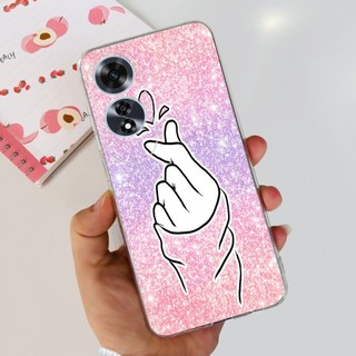 Dành Cho OPPO A60 4G Vỏ CPH2631 Vỏ Chống Sốc Hoa Phổ Biến Ốp Điện Thoại Silicon Trong Suốt Cho OPPOA60 A 60 2024 Ốp Lưng Mềm