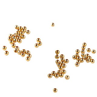 Bảo Quản Màu Mạ Đồng Vàng 18K Hạt Tròn Nhỏ Miếng Đệm Hạt Bông Tai DIY Tay Làm Bông Tai Vòng Tay Chất Liệu Cơ Bản Phụ Kiện
