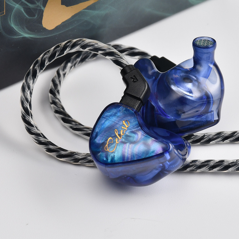 Tai nghe nhét tai Kinera Celest Wyvern Qing 10mm LCP Trình điều khiển năng động có micrô bùng nổ có thể tháo rời Tai nghe âm thanh cáp IEMs